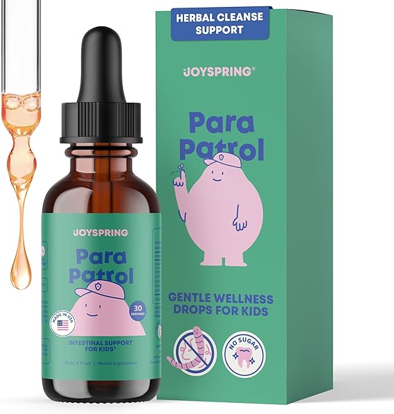 oySpring ParaPatrol Kids Parasite Cleanse Drops, 30 Servings — supplement pack
