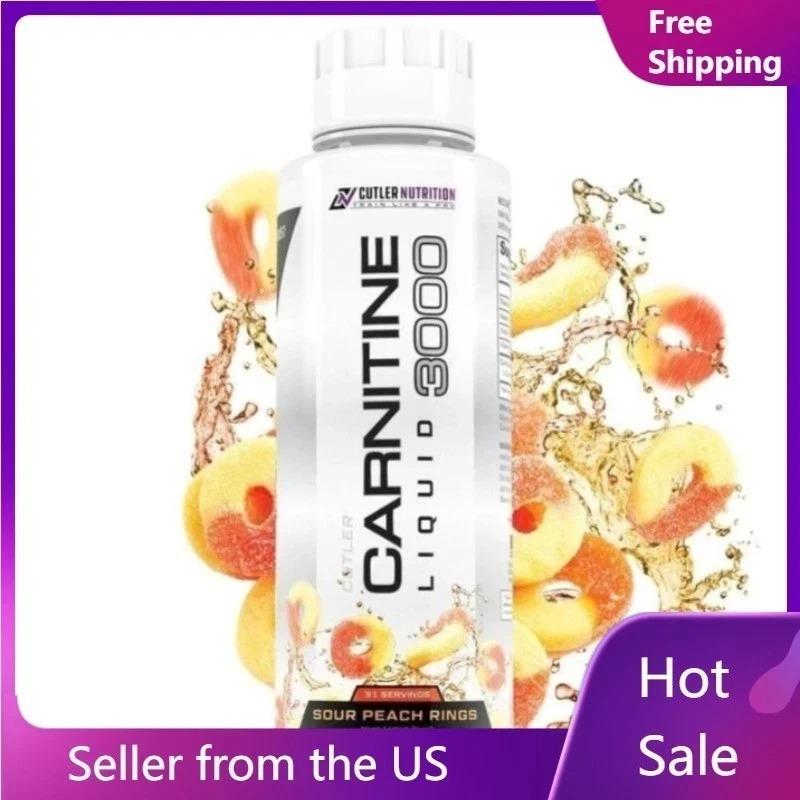 Cutler Nutrition Carnitine 3000 Liquid - Daily Energy Workout Recovery Support sour peach flavor — supplement pack