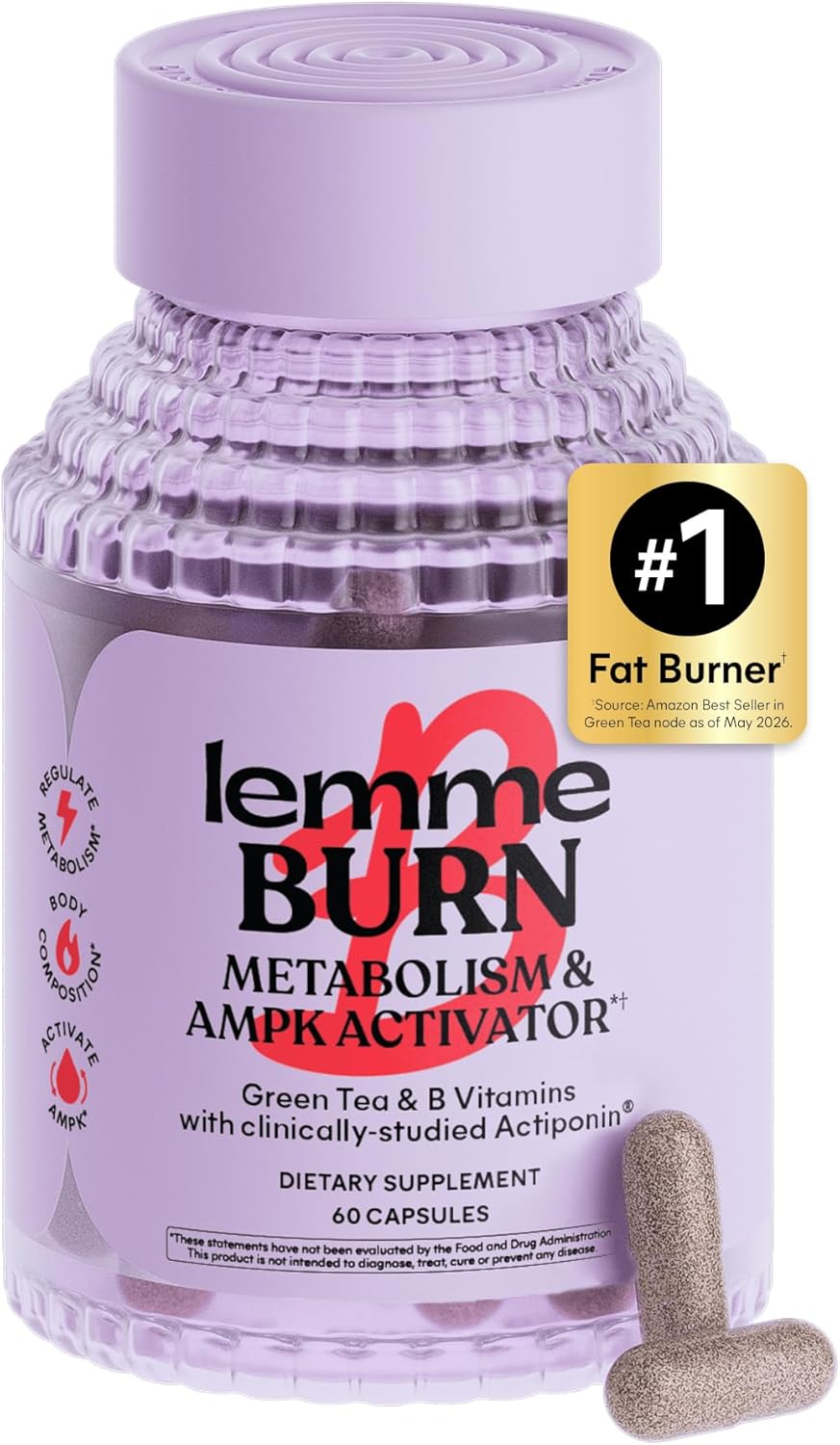 Lemme Burn Belly Fat Capsules for Metabolism Support 60 cap — supplement pack
