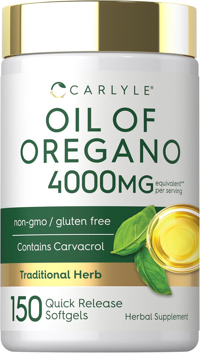 Carlyle Oregano Oil Supplement | 150 Softgel Capsules — supplement pack