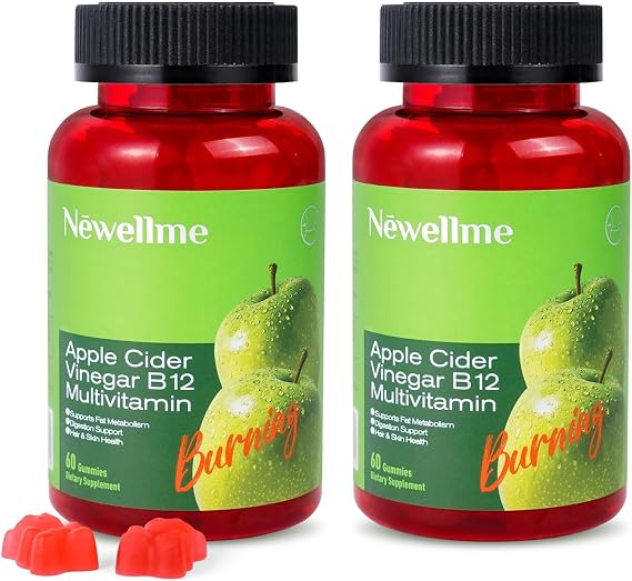 Newellme Apple Cider Vinegar B12 Multivitamin 120 Count — supplement pack