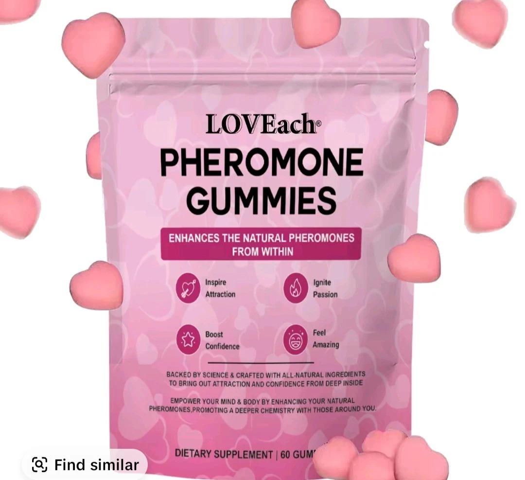 Pheromone Gummies -Enhances Natural Pheromones From Within - 60 Count Love Pro — supplement pack