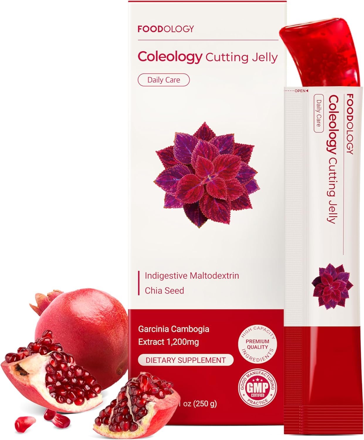 FOODOLOGY Coleology Cutting Jelly 10 Sticks | Dietary Fiber Supplement for Weight Management 250g — supplement pack