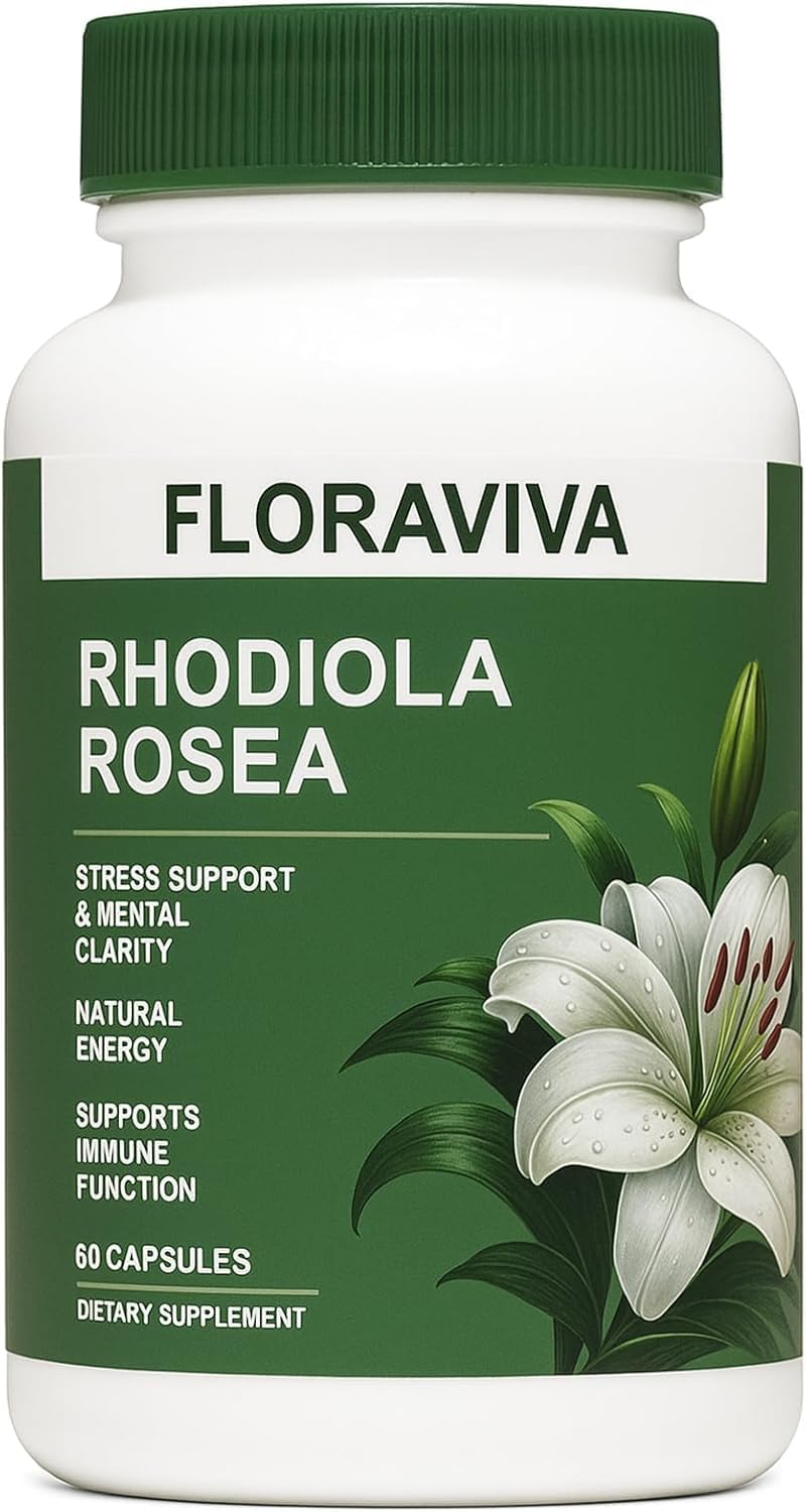 Floraviva Rhodiola Rosea Supplement 500mg 60 Count — supplement pack