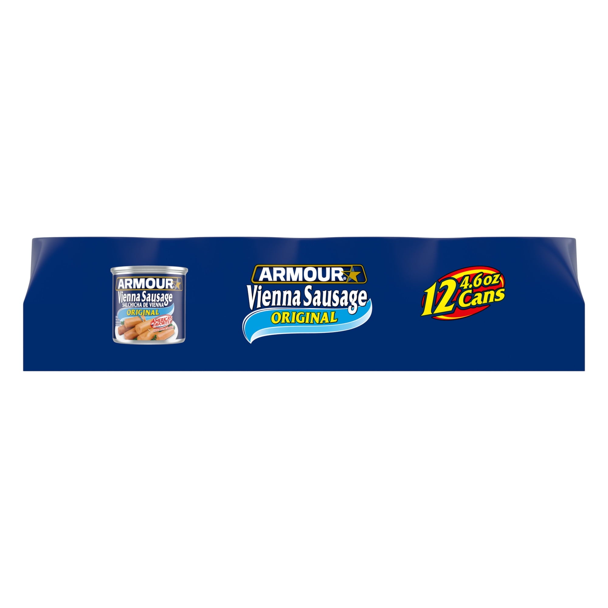 Armour Original Vienna Sausage, Original, 12g Protein Per Serving, 4.6 oz Can (Pack of 12) — grocery product, view 6