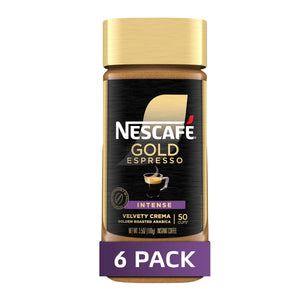 (6 pack) NESCAFÉ Gold Espresso Intense, Instant Coffee, 3.5 oz, 6 Pack of Jars — coffee and drinks product, view 2