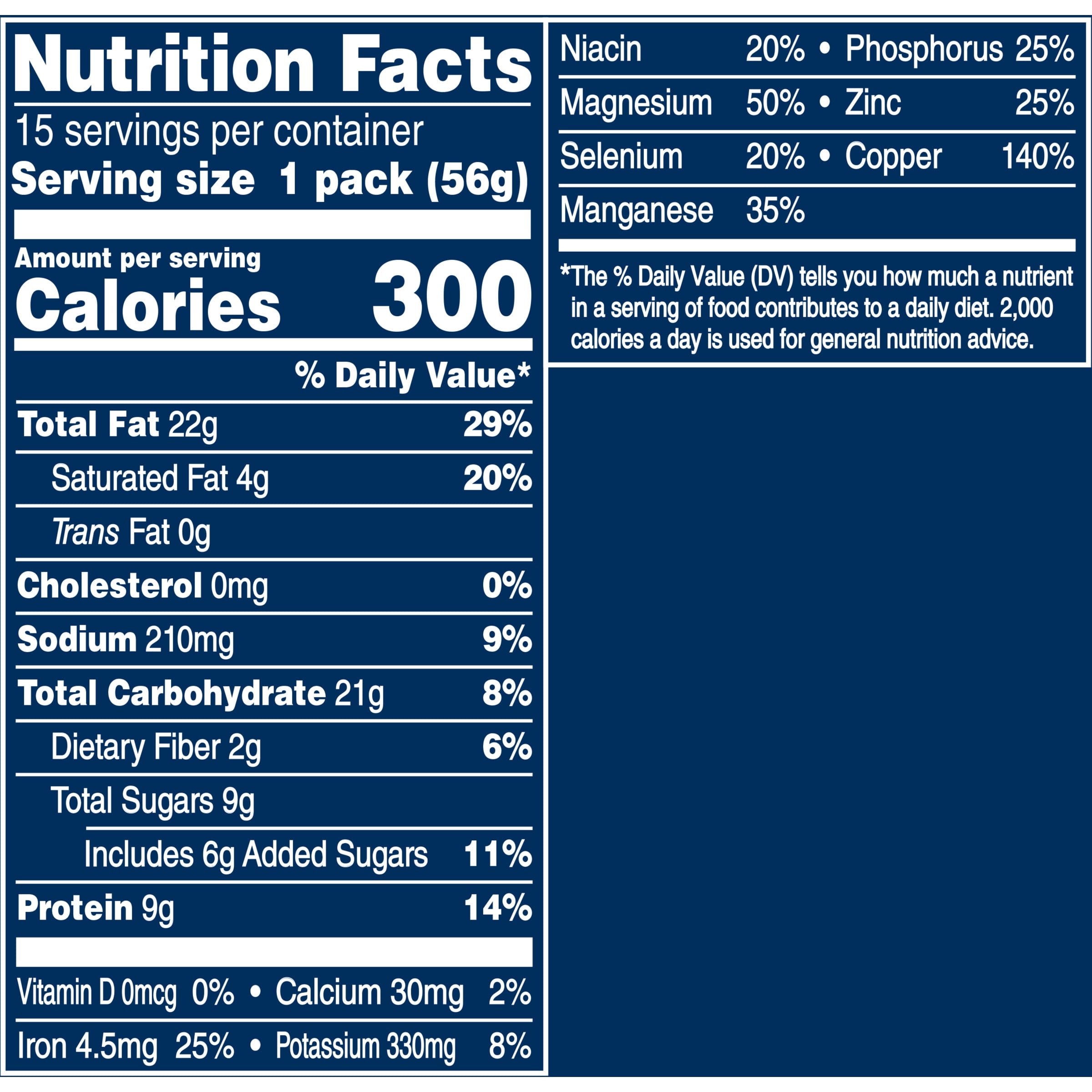 PLANTERS Deluxe Honey Roasted Whole Cashews, Plant Based Protein, 2 oz Bags (pack of 15) — grocery product, view 10