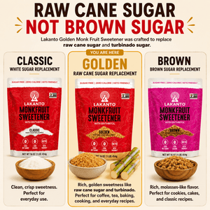 Lakanto Golden Monk Fruit Sweetener - Raw Cane Sugar Substitute, Zero Calorie — grocery product, view 13