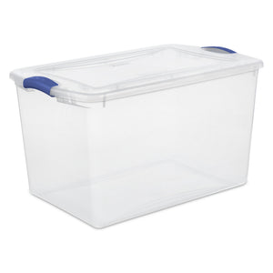 (2 pack) Sterilite 66 Quart Large Latching Storage Bin — home and garden product, view 2