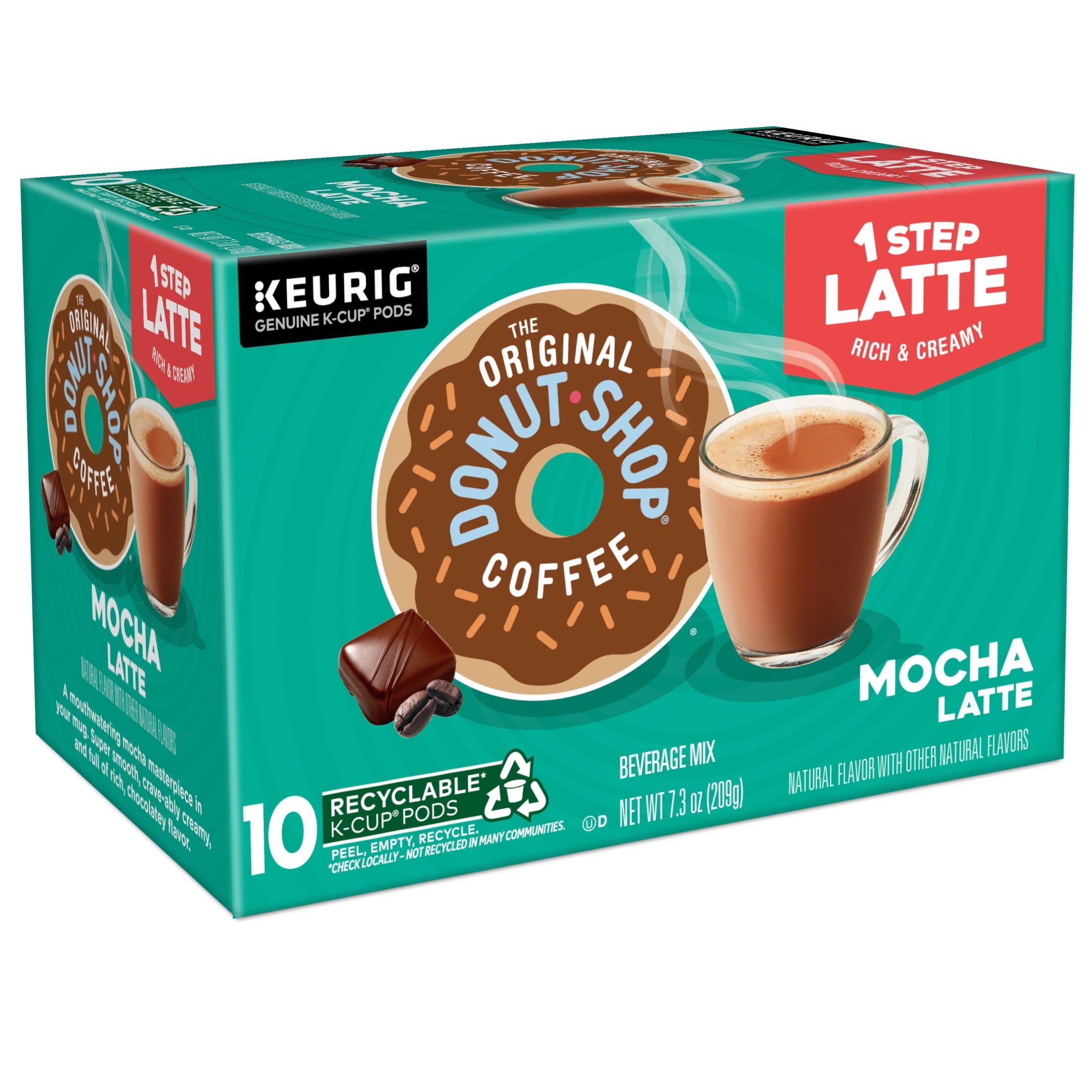 The Original Donut Shop, One Step Mocha Latte Flavored K-Cup Coffee Pods, 10 Count — coffee and drinks product, view 15