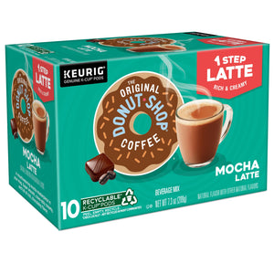 The Original Donut Shop, One Step Mocha Latte Flavored K-Cup Coffee Pods, 10 Count — coffee and drinks product, view 15