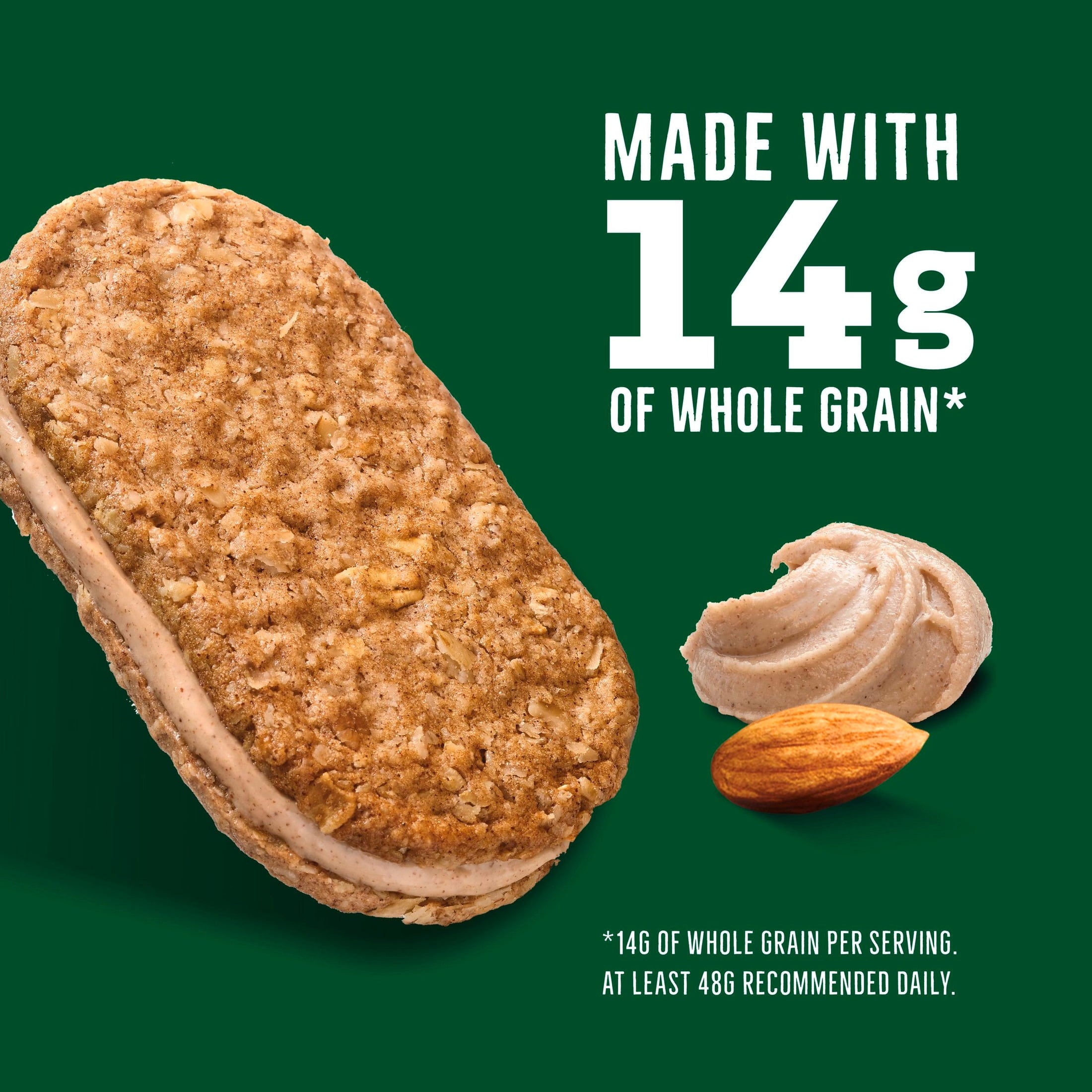 Nature Valley Biscuit Sandwiches, Cinnamon Almond Butter, 10 Bars, 13.5 oz — grocery product, view 3