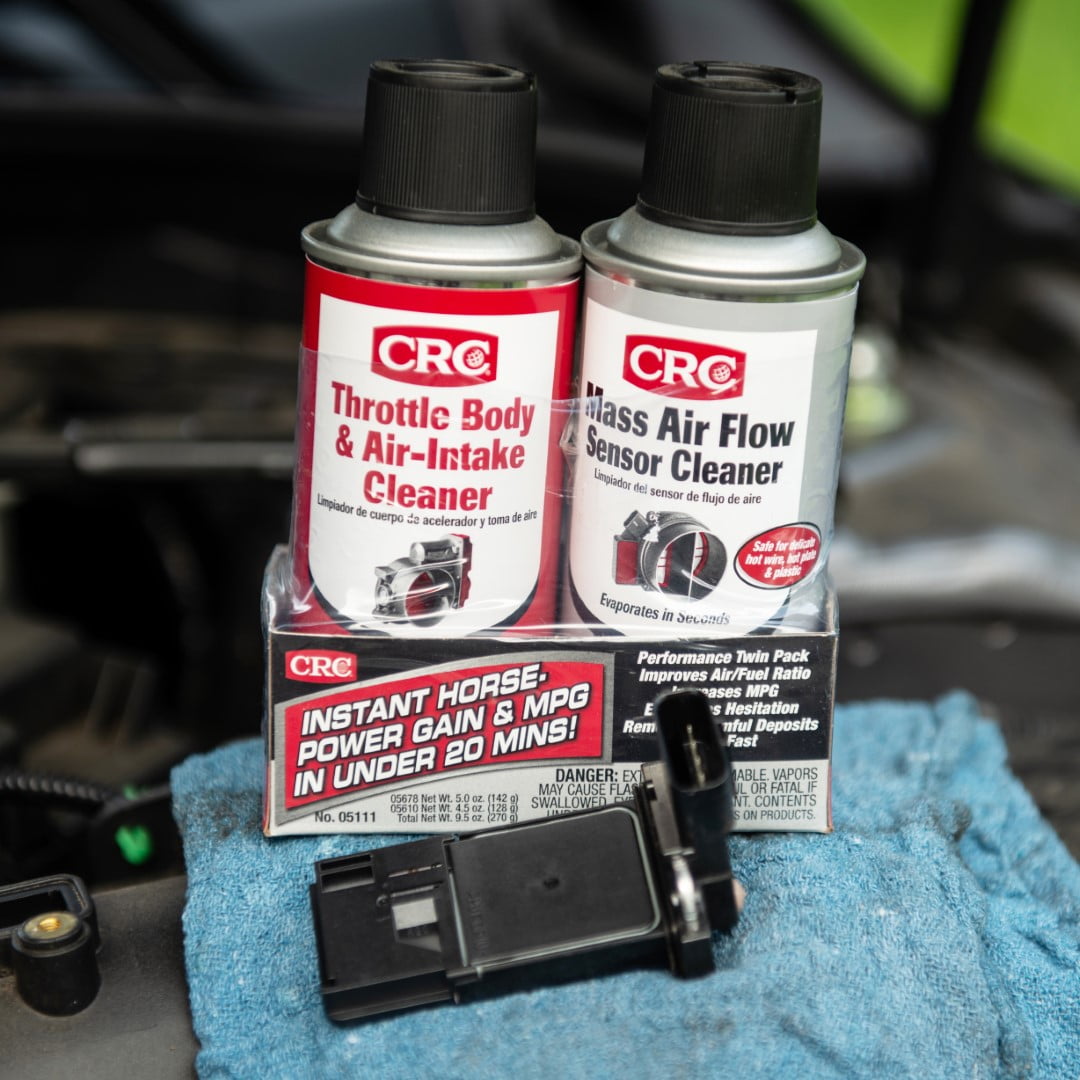 CRC Mass Air Flow & Throttle Body Single-Use Cleaner Twin Pack Kit — automotive product, view 3
