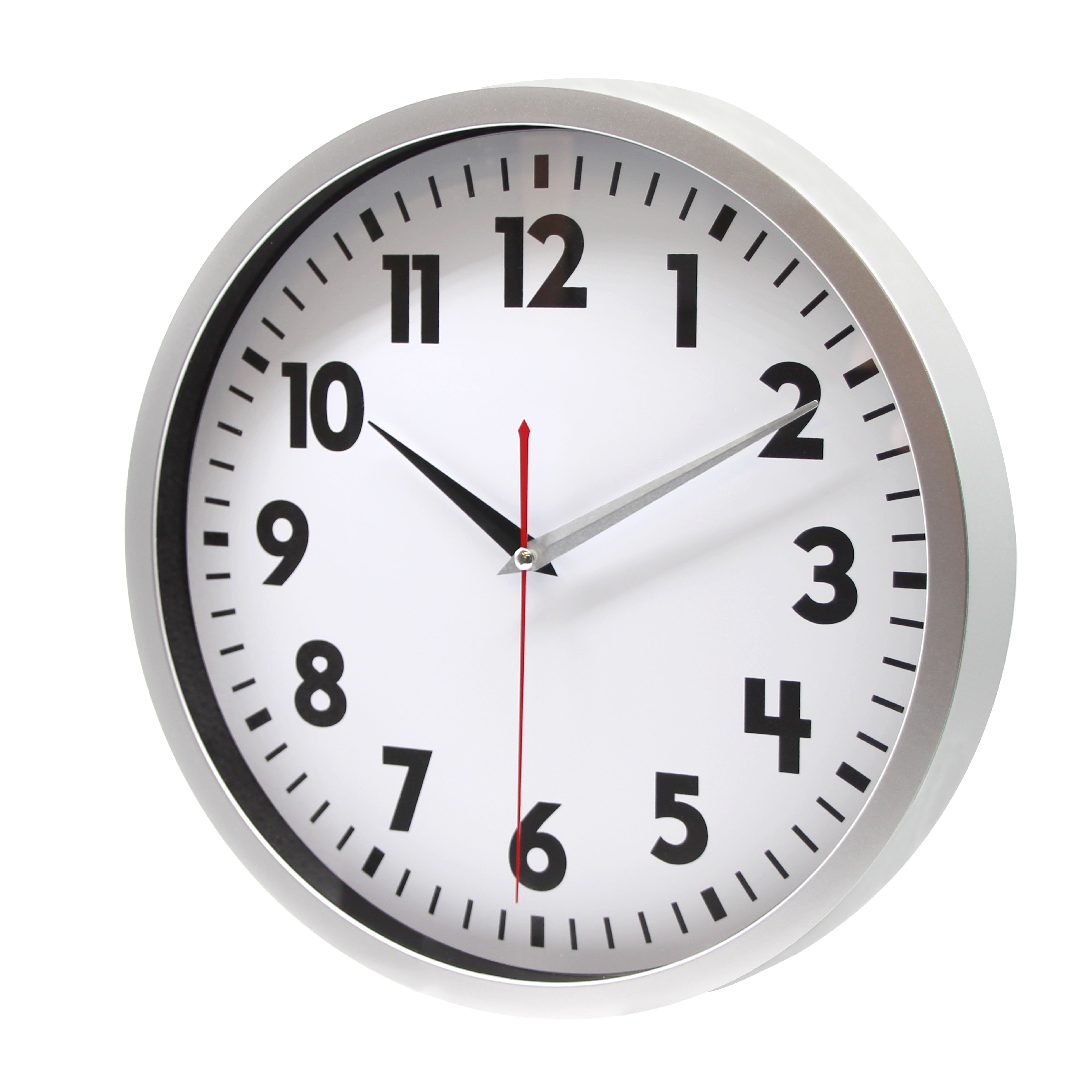 Mainstays 12\" Quartz Modern Indoor Schoolhouse Clock, Easy Read Dial — home and garden product, view 2