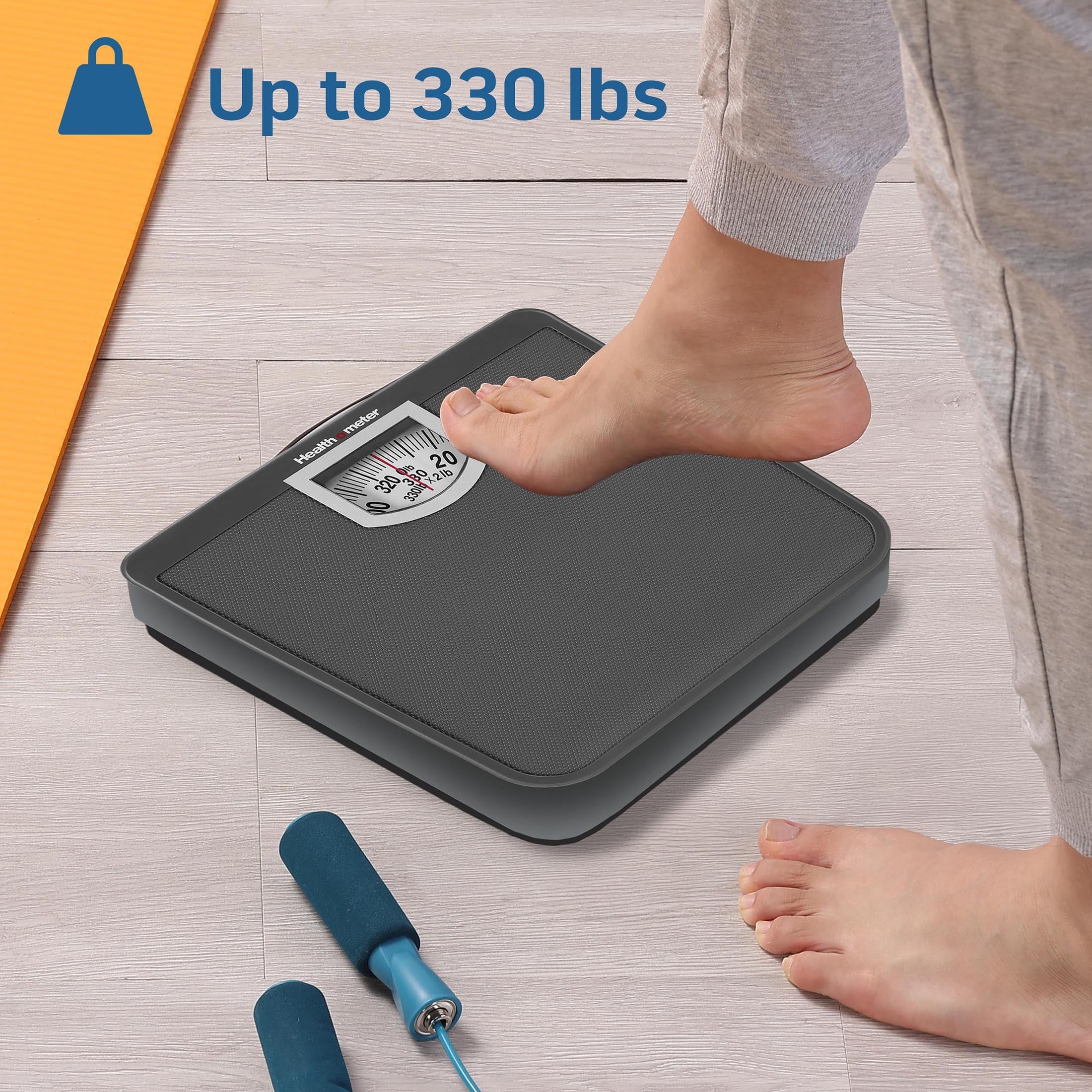 Health o meter Compact Dial Bathroom Scale, 330 lb. Capacity — health and personal care product, view 2