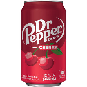 Dr Pepper Cherry Soda Pop, 12 fl oz, 12 Pack Cans — coffee and drinks product, view 5