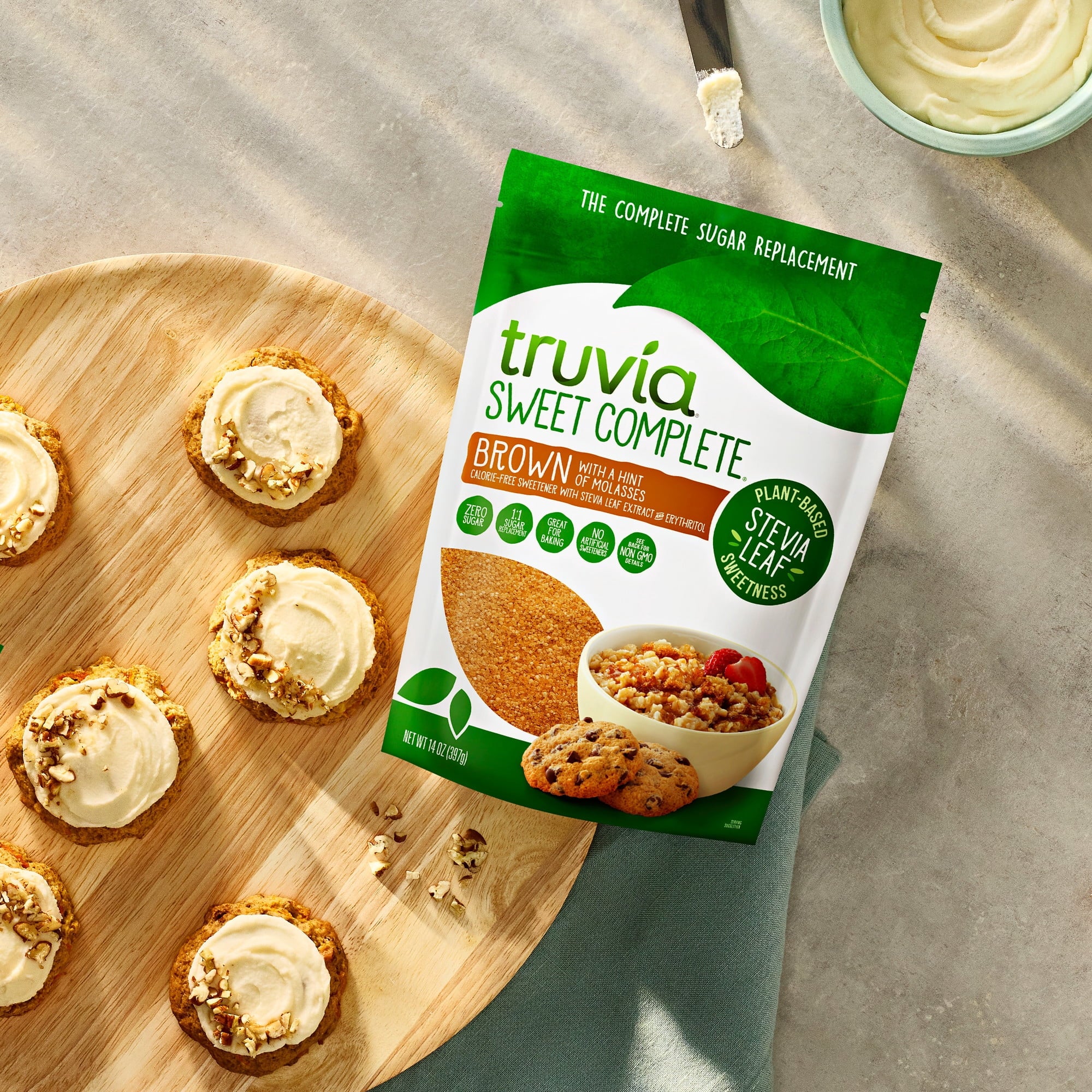 Truvia® Sweet Complete® Stevia Leaf Brown with a hint of Molasses, 14oz Bag — grocery product, view 4