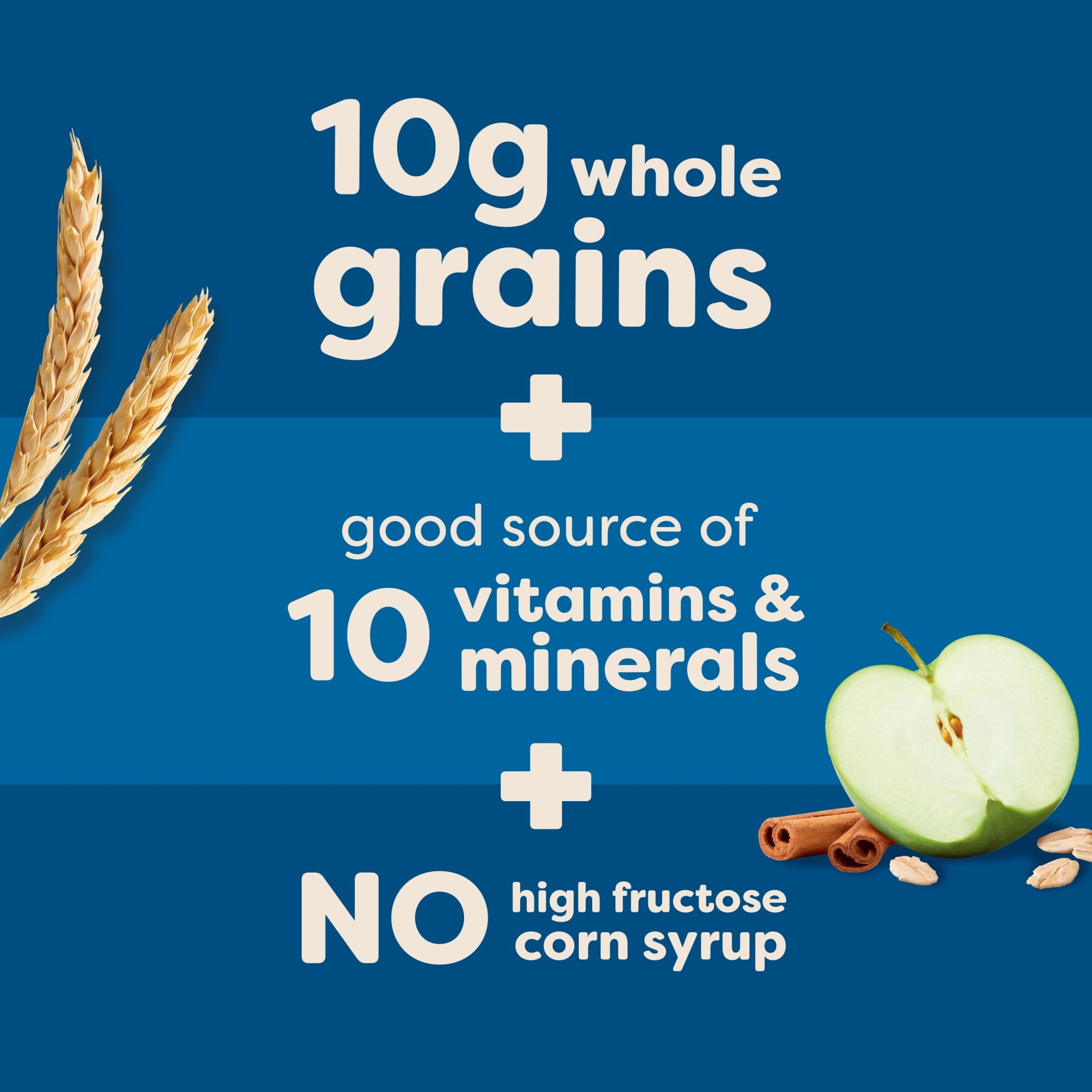 Kellogg's Nutri-Grain Apple Cinnamon Chewy Breakfast Bars, Made with 10g Whole Grains, 20.8 oz — grocery product, view 4