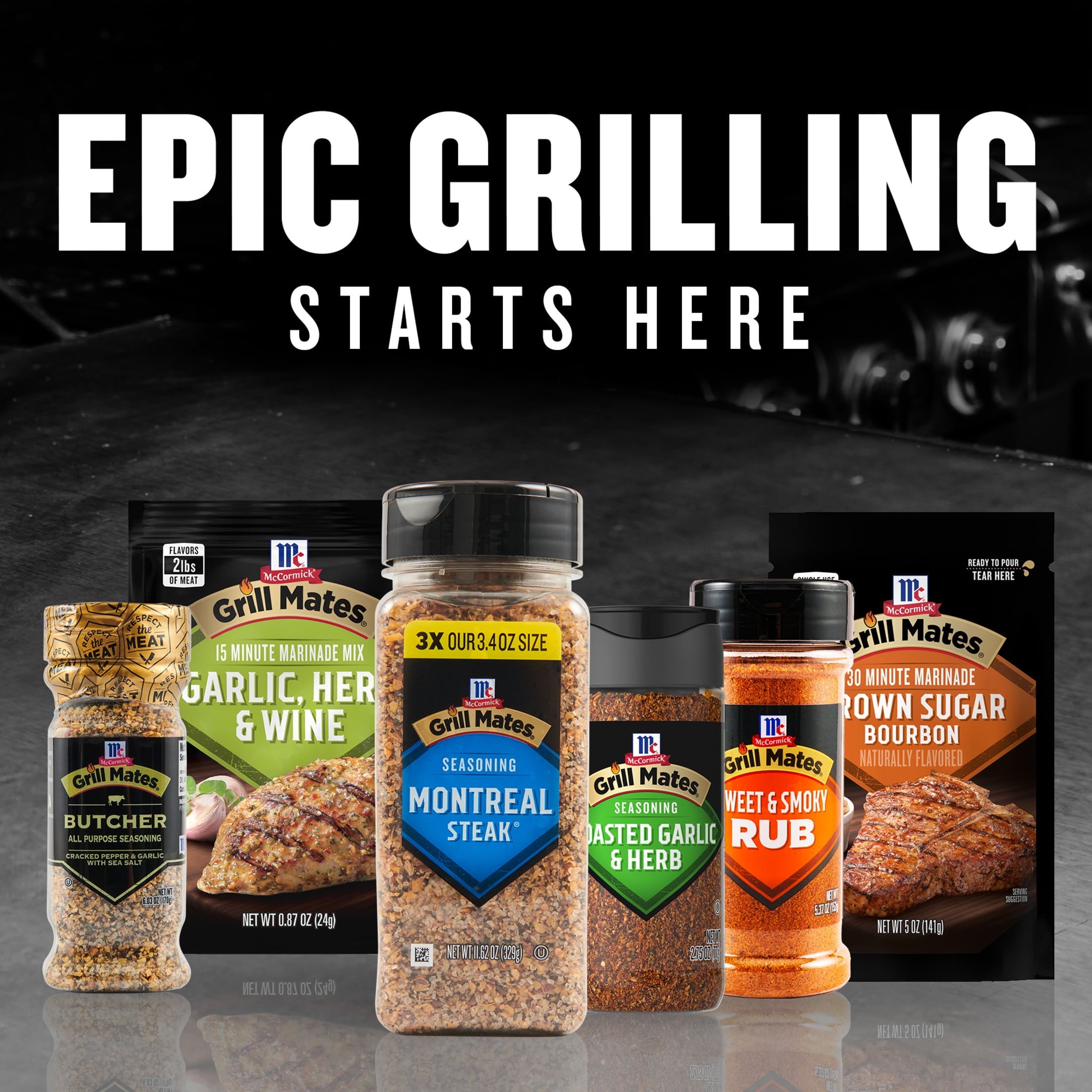 Grill Mates Montreal Steak Seasoning, 11.62 oz Bottle — coffee and drinks product, view 22