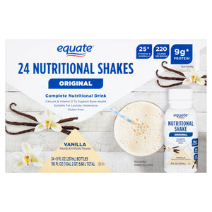 Equate Original Meal Replacement Nutritional Shakes, Vanilla, 8 fl oz, 24 Count — sports nutrition product, view 9