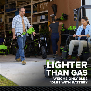 Greenworks 60V 16" Carbon Fiber Shaft String Trimmer with (1) 2.5 Ah Battery & 3A Charger 2136502 - image 6 of 6