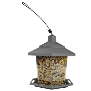 Pennington Earth Smart, Gray Plastic, Hopper Wild Bird Feeder, 2.5 lb. Capacity — home and garden product, view 2