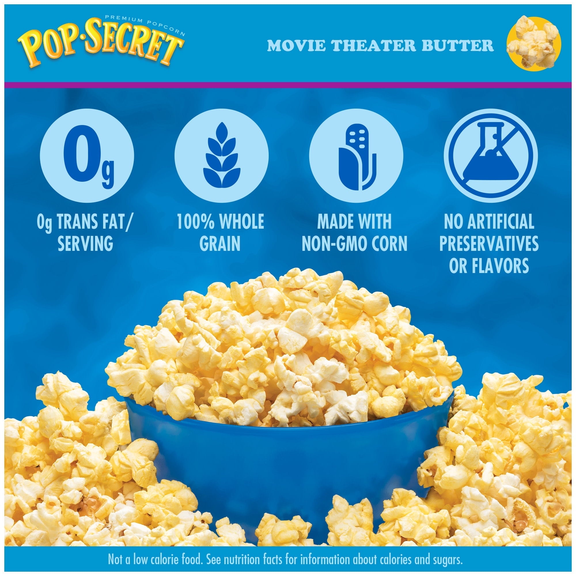 Pop Secret Microwave Popcorn, Movie Theater Butter Flavor, 3 oz Sharing Bags, 18 Ct — grocery product, view 4