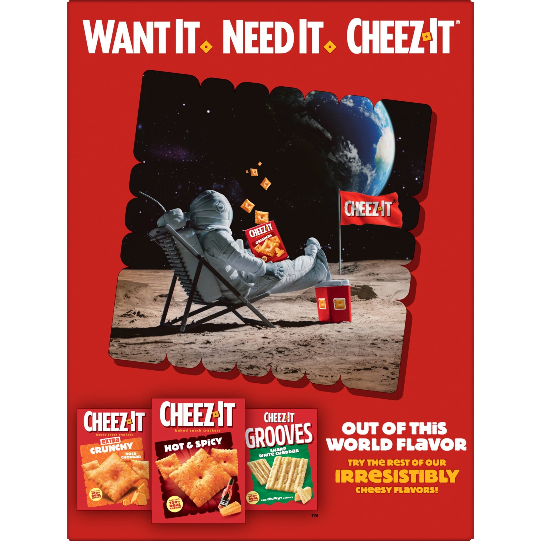 Cheez-It Extra Toasty Cheese Crackers, Baked Snack Crackers, 21 oz — grocery product, view 9