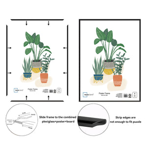 Mainstays 24x36 Black Flat Profile Wall Photo Frame — home and garden product, view 3