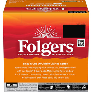 Folgers Breakfast Blend, Mild Roast Coffee, Keurig K Cup Pods, 48 Count Box — coffee and drinks product, view 3