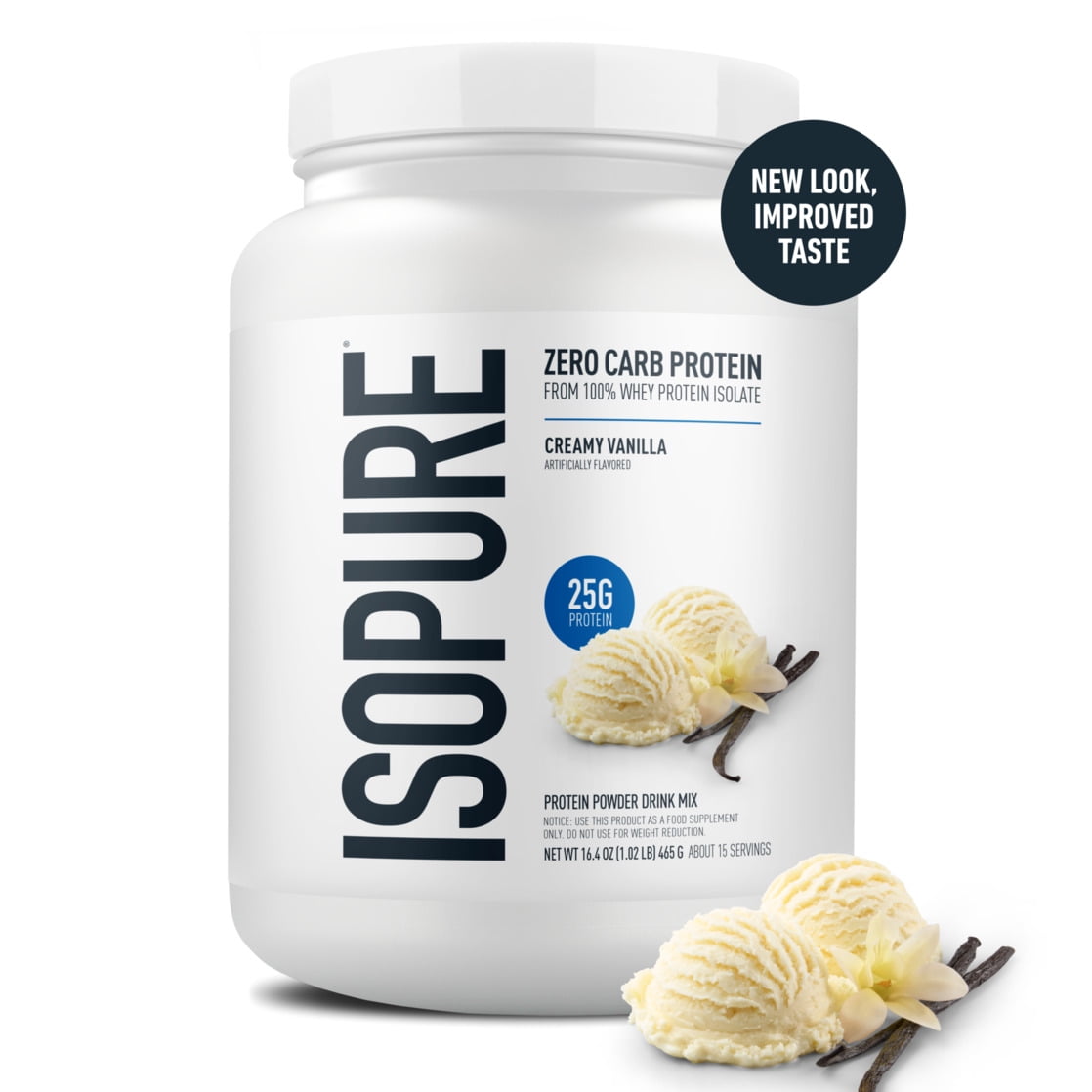 Isopure Zero Carb 100% Whey Protein Isolate Vanilla Protein Powder, 25g, 15 Servings — sports nutrition product, view 8