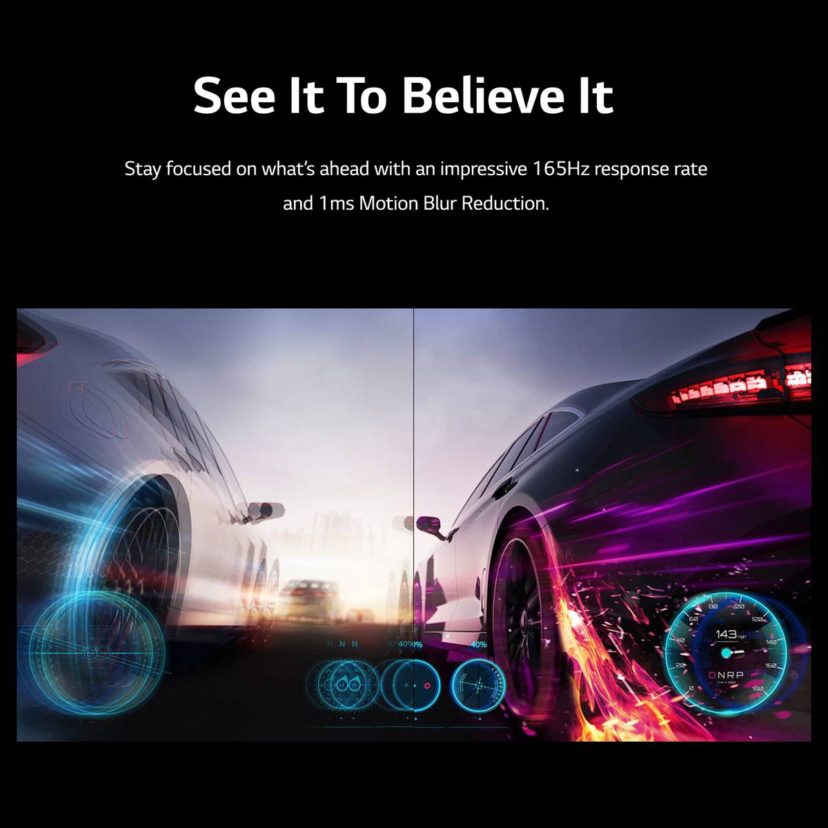 LG 27” UltraGear FHD 1ms 165Hz Gaming Monitor with AMD FreeSync™ Premium & Black Stabilizer (1920 x - image 2 of 6