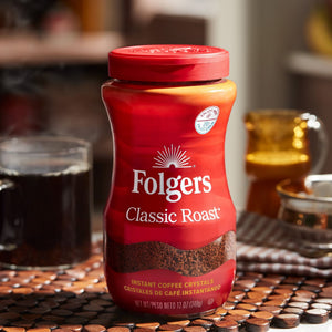 Folgers Classic Roast Instant Coffee, 12 oz Jar — coffee and drinks product, view 6