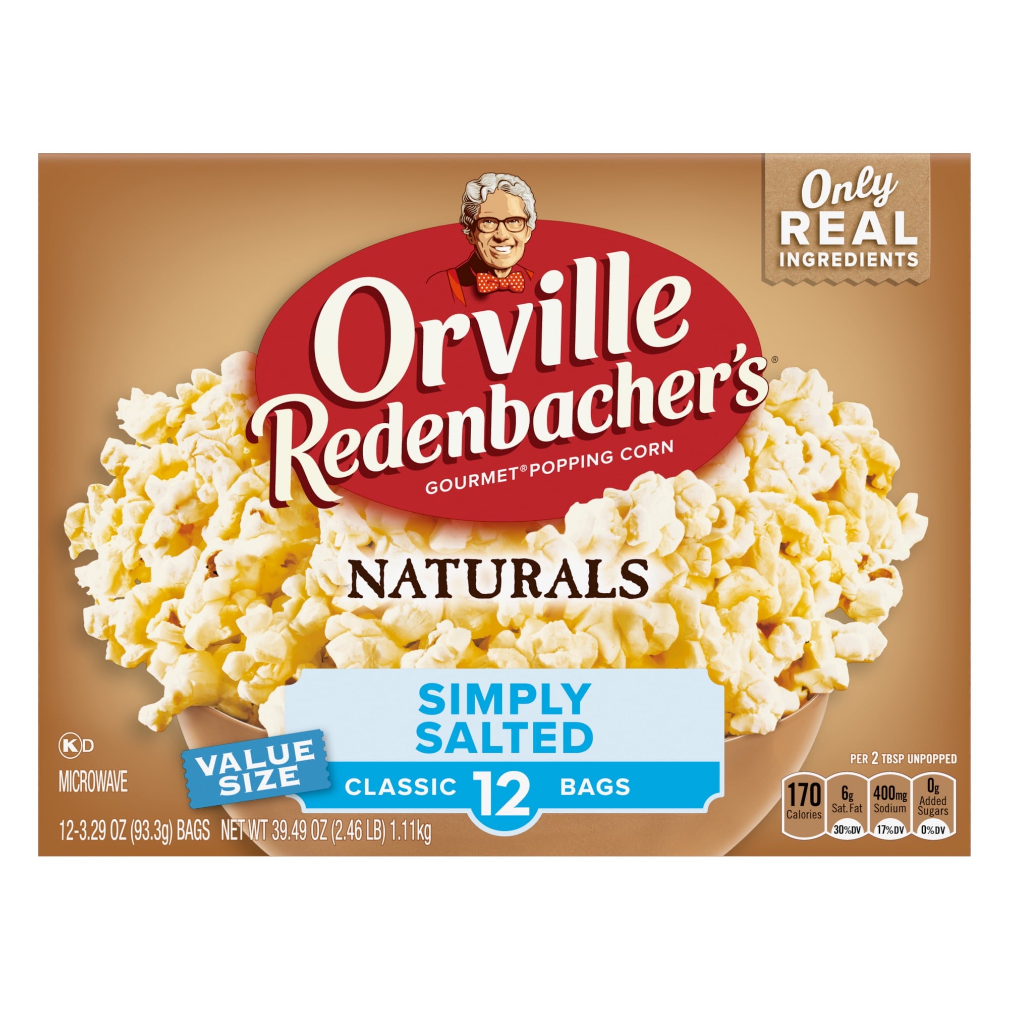 Orville Redenbacher’s Microwave Popcorn Value Size, Naturals Simply Salted Flavor Popcorn — grocery product, view 8