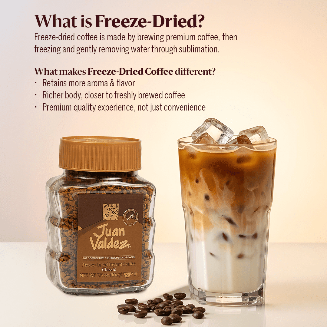 Juan Valdez Classic Freeze-Dried Instant Coffee – Premium Colombian, 3.52 oz — coffee and drinks product, view 5
