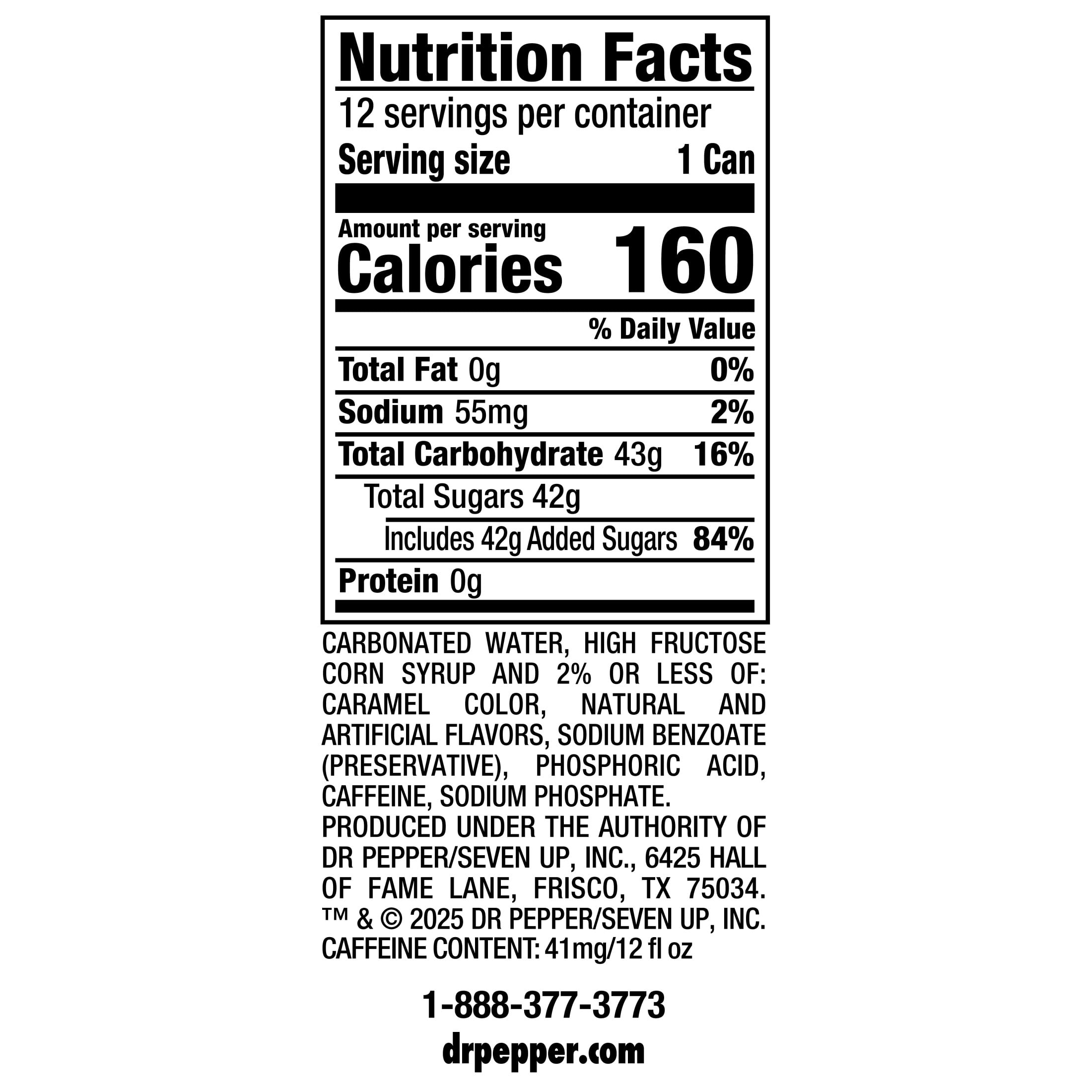 Dr Pepper Cherry Soda Pop, 12 fl oz, 12 Pack Cans — coffee and drinks product, view 9