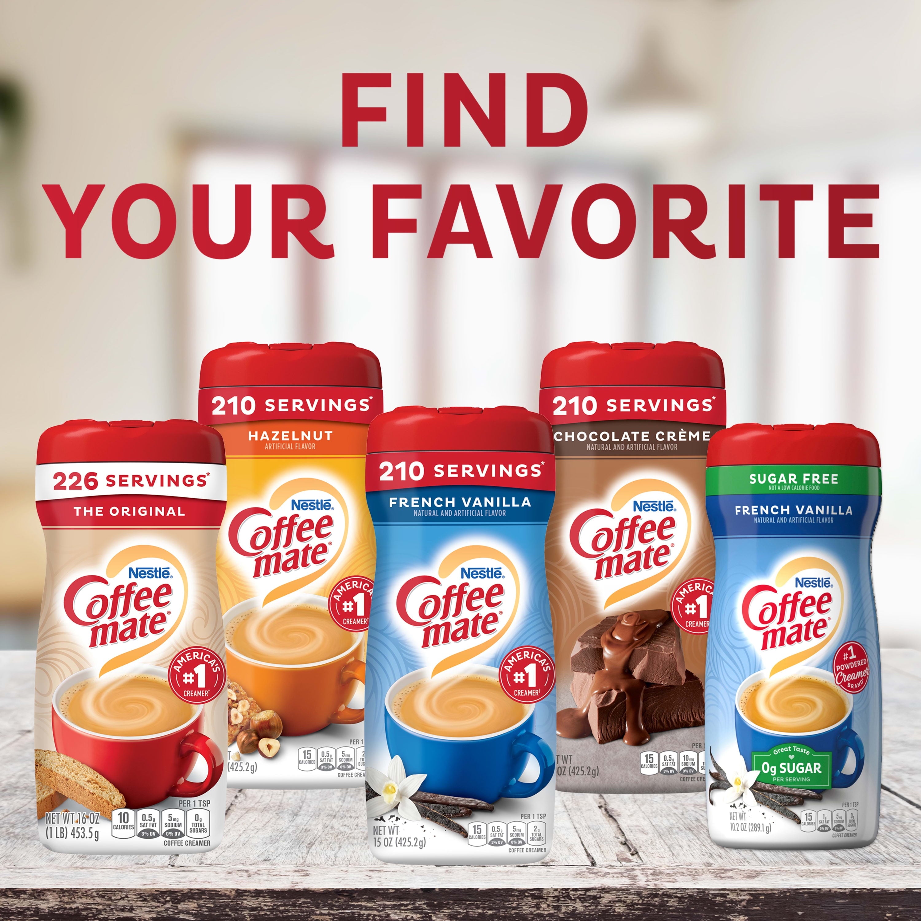 Coffee mate Vanilla Caramel Zero Sugar Powder Coffee Creamer, 10.2 oz — coffee and drinks product, view 4