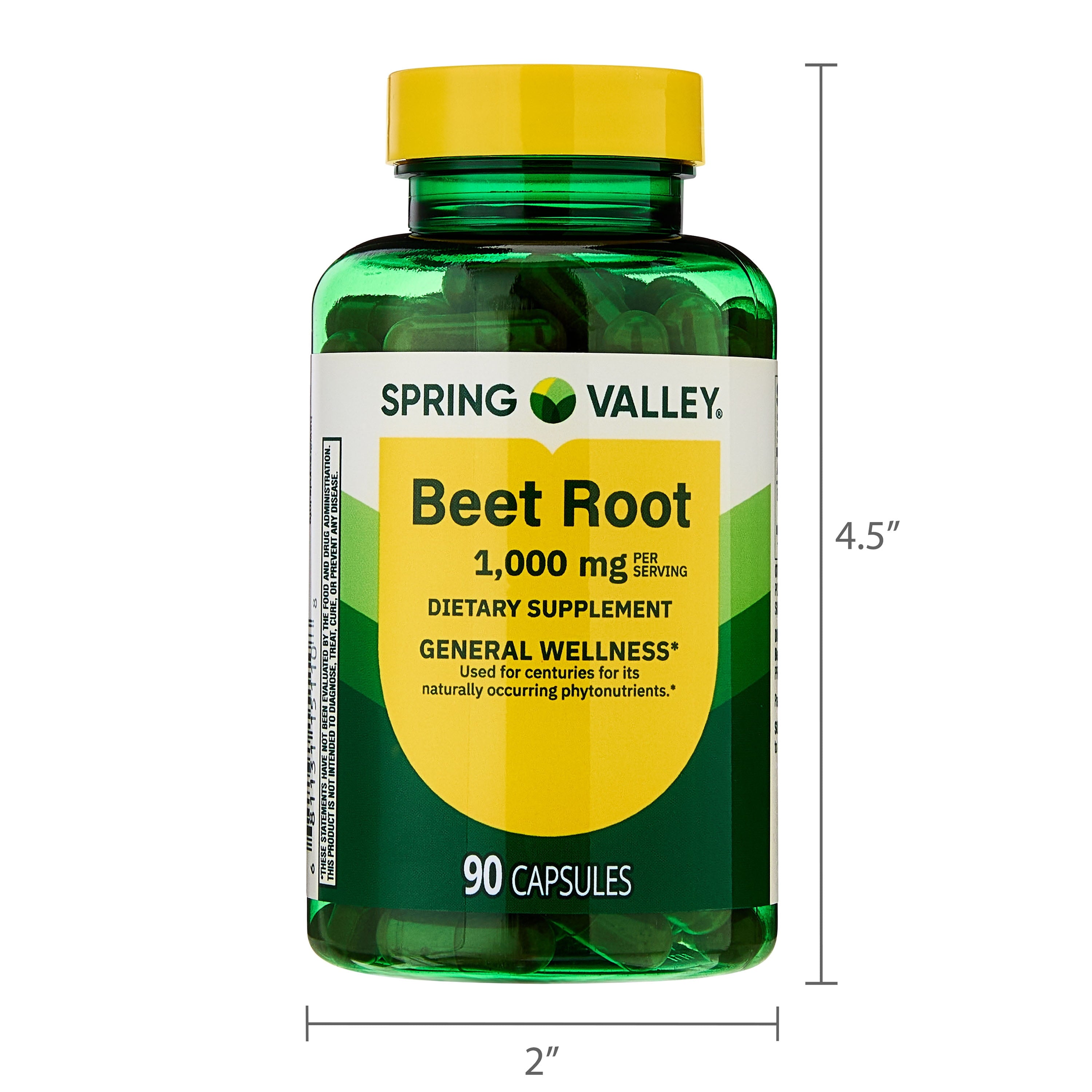 Spring Valley Beet Root Dietary Supplement, 1000 mg, 90 Count — supplement pack, view 11