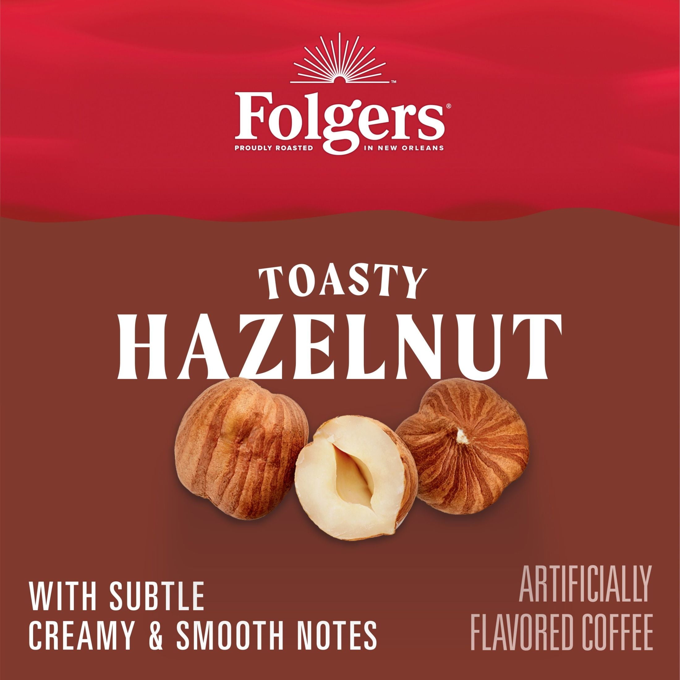 Folgers Toasty Hazelnut Artificially Flavored Coffee, Keurig K Cups, 24 Count Box — coffee and drinks product, view 11
