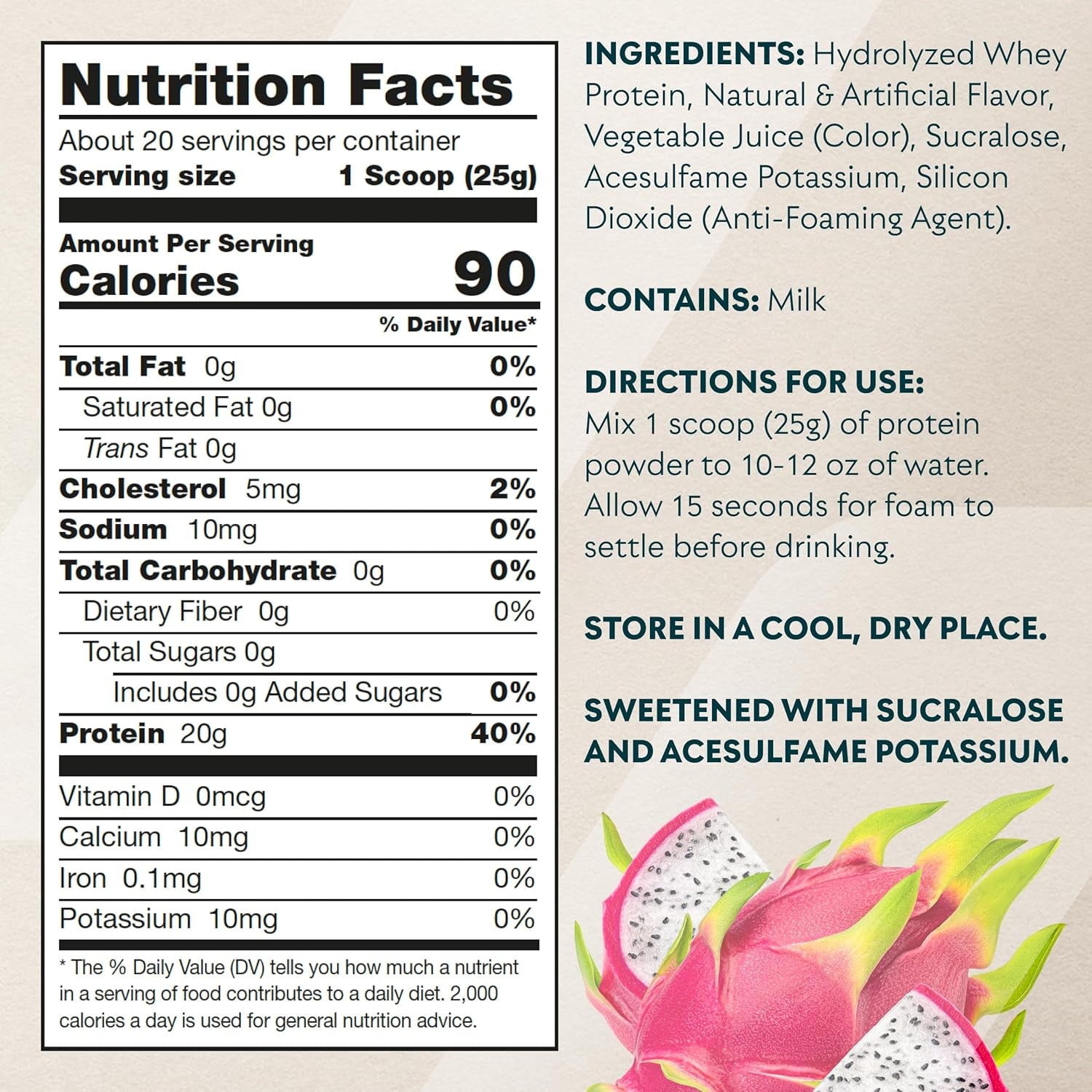 Myprotein Clear Whey Isolate Protein Powder, Tropical Dragonfruit, 20 Servings — sports nutrition product, view 2