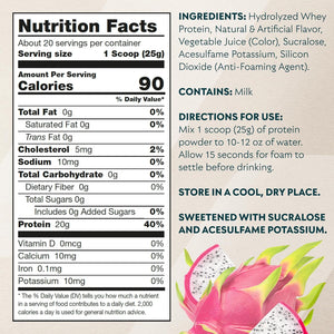 Myprotein Clear Whey Isolate Protein Powder, Tropical Dragonfruit, 20 Servings — sports nutrition product, view 2
