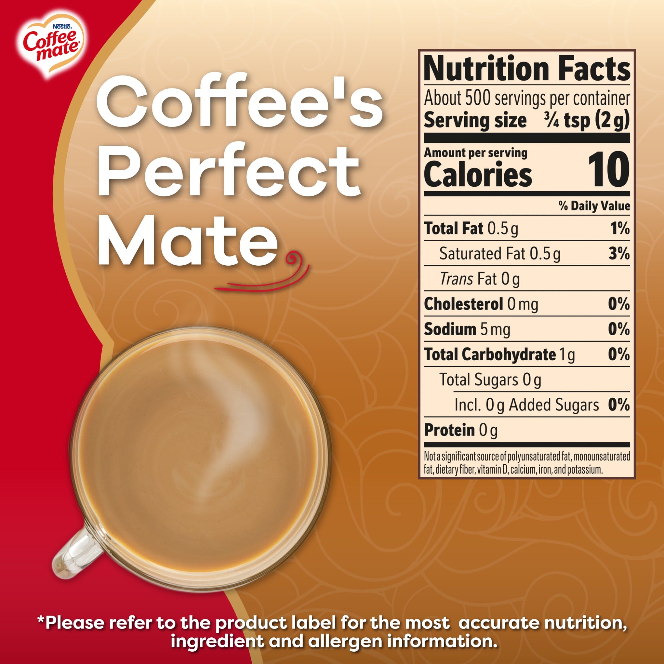 (6 pack) NESTLE COFFEE MATE Powder Original (6x35.3oz) Bottles — coffee and drinks product, view 6