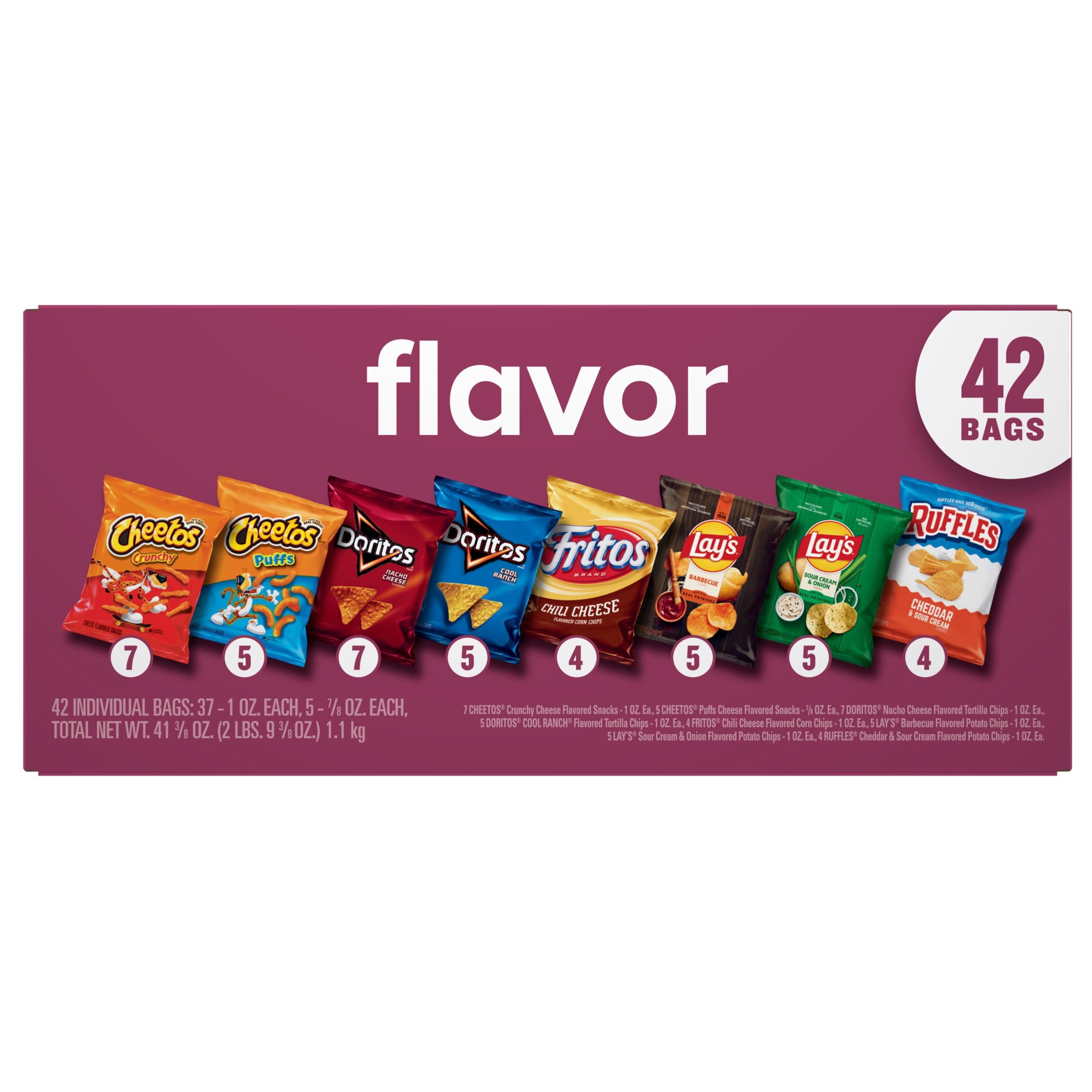 Frito-Lay Flavor Mix Variety Pack Snack Chips, 42 Count Multipack — grocery product, view 2