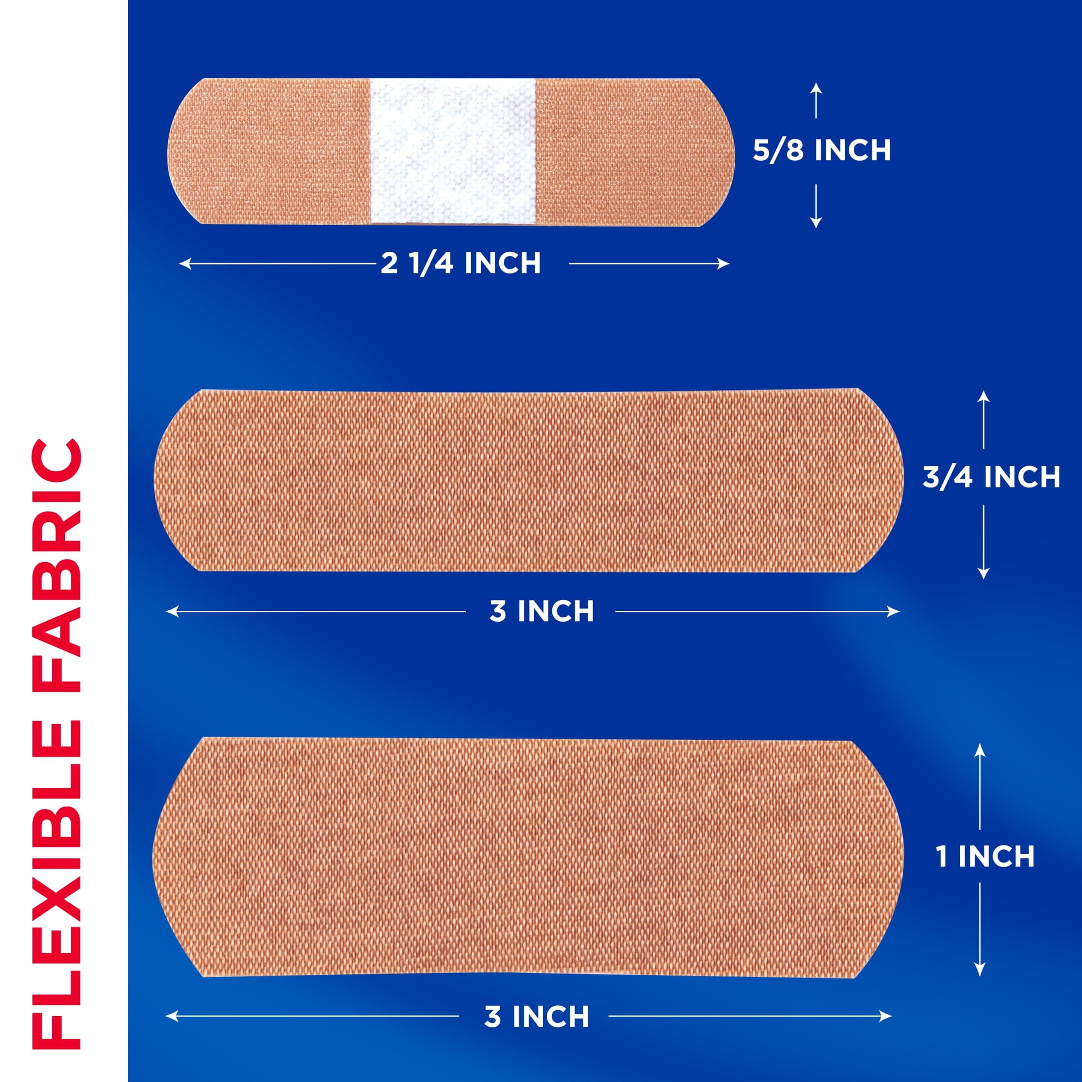 Band-Aid Brand Flexible Fabric Adhesive Bandages, Assorted, 100 Count — health and personal care product, view 7