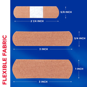 Band-Aid Brand Flexible Fabric Adhesive Bandages, Assorted, 100 Count — health and personal care product, view 7