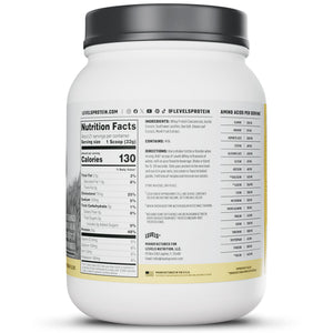 Levels Grass Fed Whey Protein Powder, No Artificials, 24G of Protein, Vanilla Bean, 1.48LB — sports nutrition product, view 8