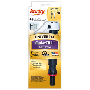 Korky QuietFILL Universal Toilet Fill Valve - Easy Installation, Adjustable — home and garden product, view 2