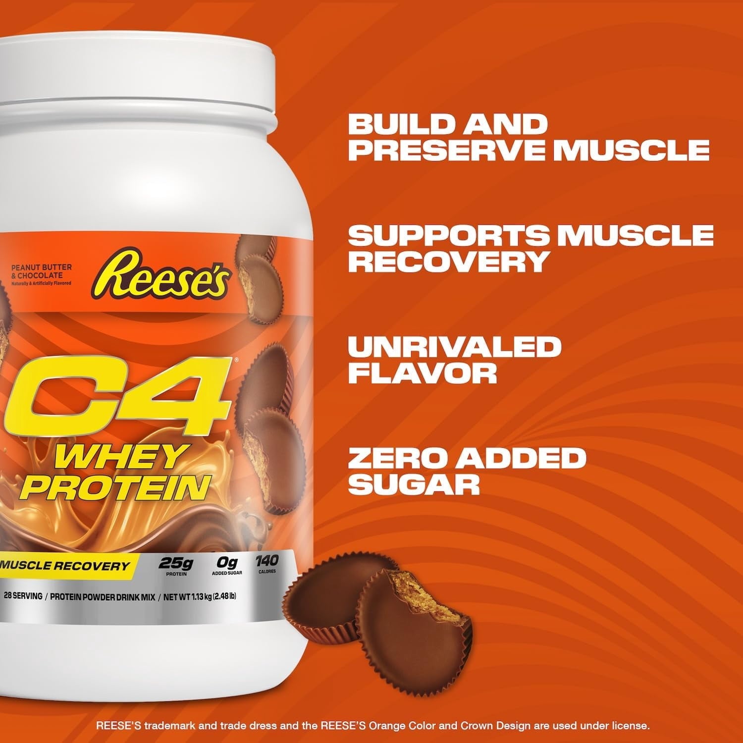 Cellucor C4 Whey Protein Powder, Reese's Peanut Butter Cup Flavor, 25g of Protein — sports nutrition product, view 3