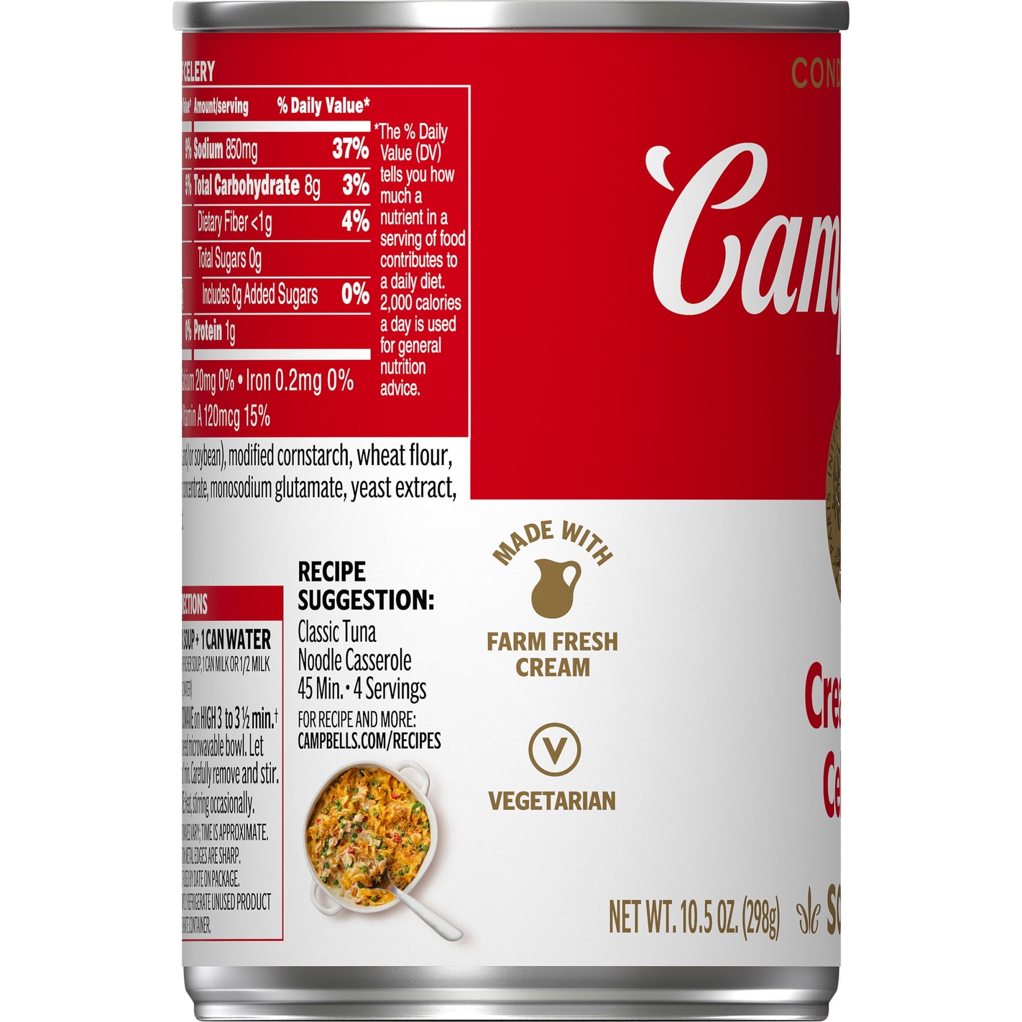 (12 pack) Campbell's Condensed Cream of Celery Soup, 10.5 oz Can (12 Pack) — grocery product, view 9