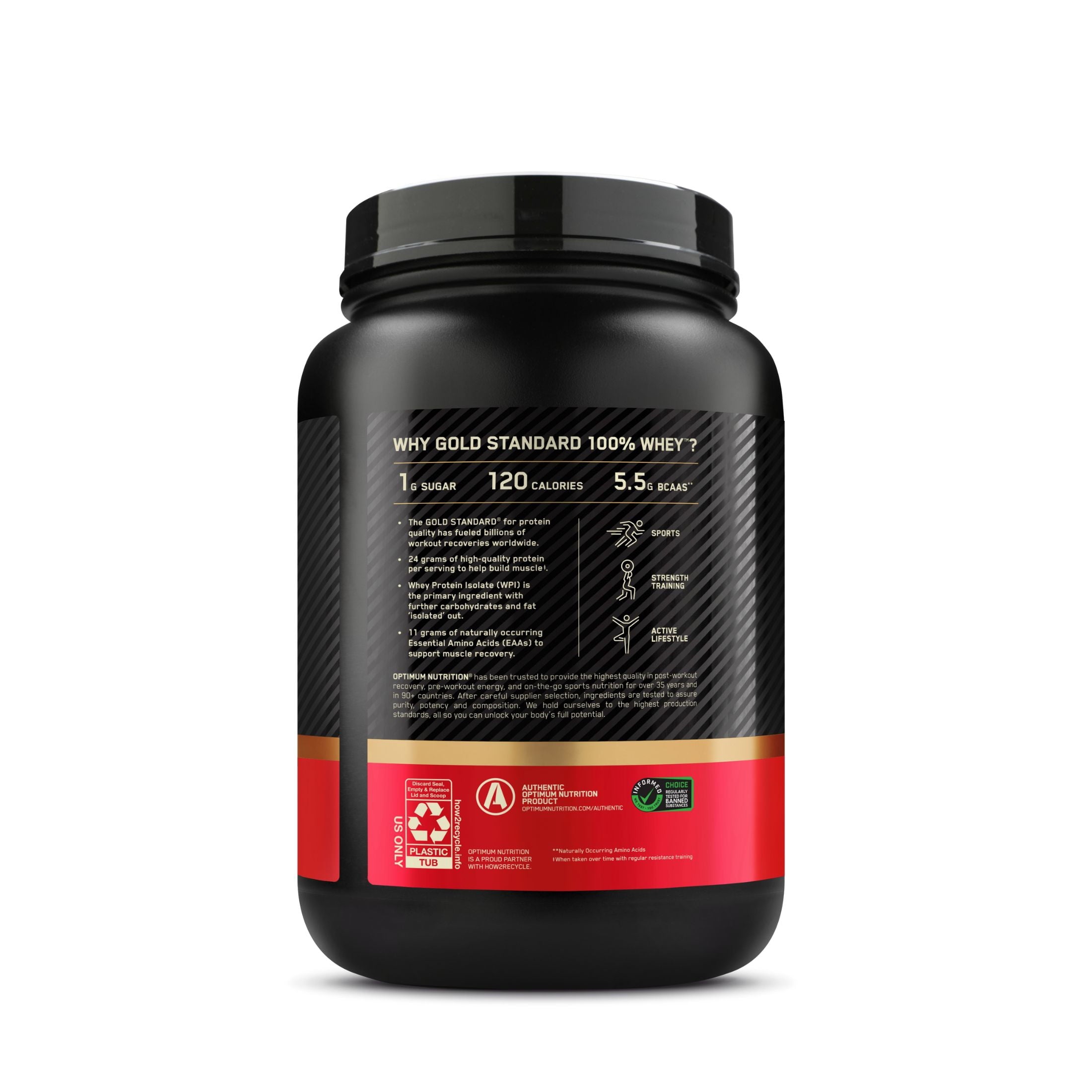 Optimum Nutrition, Gold Standard 100% Whey Protein Powder — sports nutrition product, view 10